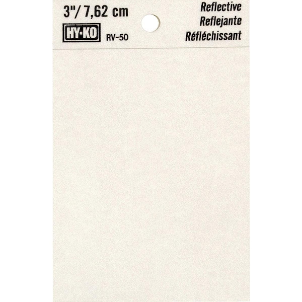 Hy-Ko 3 In. Vinyl Adhesive Symbol, Blank RV-50/BL - main